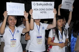 Chùm ảnh: Thương lắm tình nguyện viên Hội nghị Sakyadhita